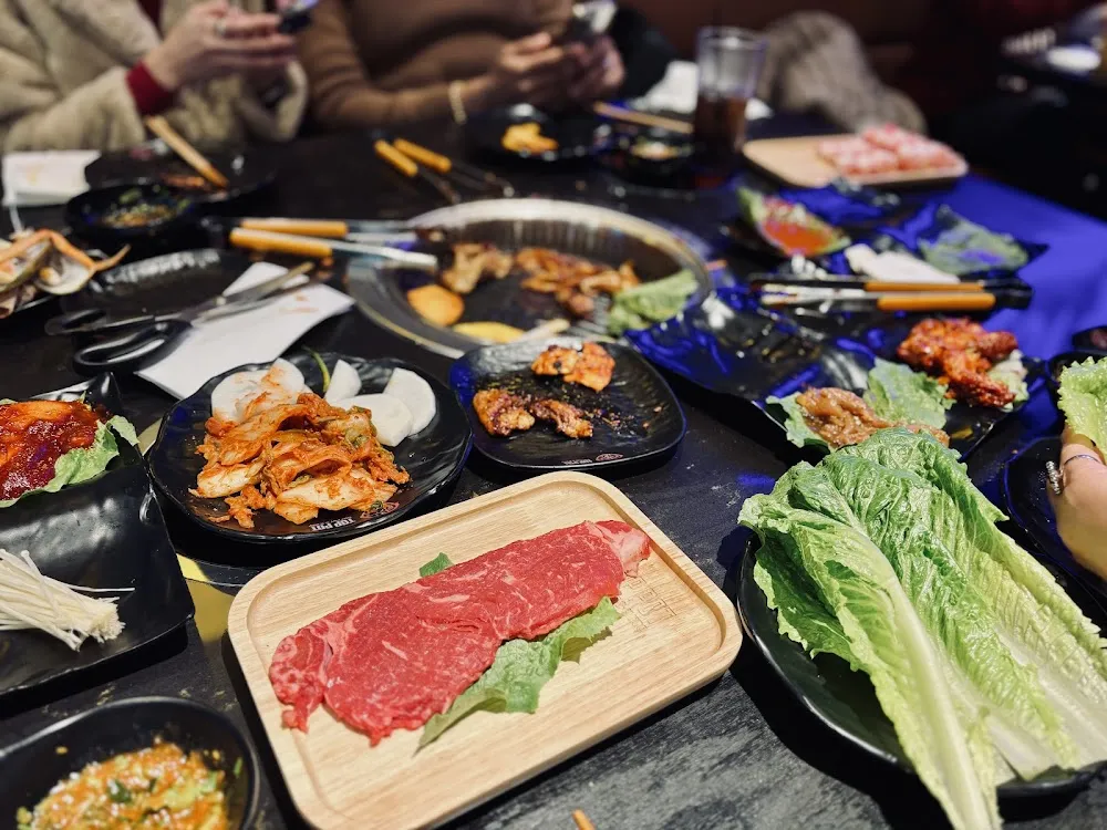 Variety of Meats and Sides